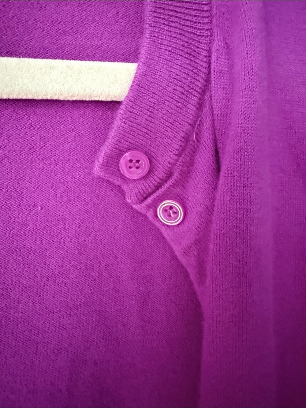 J. Crew Magenta cranberry CARYN Crewneck Button-Front Cardigan - Picture 3 of 6